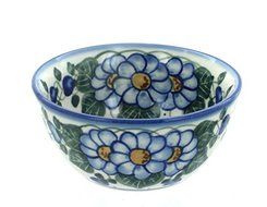 Polish Pottery Primrose Dessert Bowl
