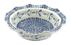 Polish Pottery Tulip Medium Scallop Bowl