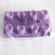 X-Haibei Silicone Mold Muffin Jello Cake Baking Pan 8-cavity 2x2inch Canneles Mould N3