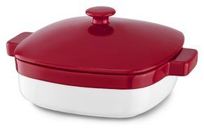 KitchenAid KBLR42CRER Streamline Ceramic 4.2-Quart Casserole Bakeware - Empire Red