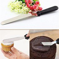 Stainless Steel Butter Cake Cream Knife Spatula Smoother Icing Frosting Spreader Fondant Pastry Cake Decorating...