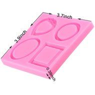 Mujiang Vintage Mirror Frames Fondant Cake Decorating Tools Clay Silicone Molds Set Of 4 N3