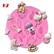 BUYITNOW DIY Mould Fondant Chocolate Silicone Kitchen Baking Cake Decoration Tool N6