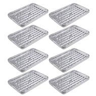 Kmise Large Disposable Aluminum Foil Barbecue Grill Plate for Home Picnic and BBQ 8 Pcs