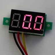 Puraid(TM) Car DC0-100V three-wire Reverse polarity for protection for DC digital voltmeter Whoelsale