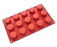FOUR-C Kitchen Supplies Silicone Baking Pans Cake Molds Color Purplish Red N2