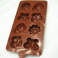 Lovely Bee Ladybug Butterfly Daisy INSECT and FLOWER icing cupcake topper mold Jelly Chocolate Cupcake Cake topper... N2