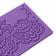 "Flower Lace Mold Silicone Fondant Sugar Craft Wedding Cake Decorating Mould" shopping N4