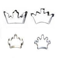 Wocuz 4 Crown King Queen Prince Princess Shapes Stainless Steel Cookie Cutter Fondant Cutter
