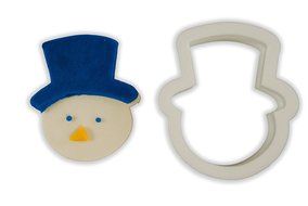 Snowman Head Cookie Cutter - MINI - 2 Inches