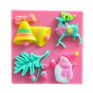 AmaranTeen - Santa silicone mold,Fondant Cake Decorating Tools N2