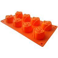 Fanhesheng Ice Cube Chocolate Cake Jelly Soap Mold 8 Roses Silicone Mould Tray