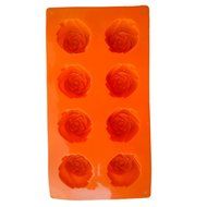 Fanhesheng Ice Cube Chocolate Cake Jelly Soap Mold 8 Roses Silicone Mould Tray N3