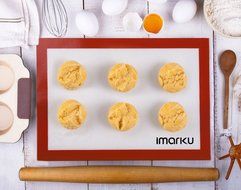 Imarku Silicone Baking Mat Set of 2,Non-Stick,Heat Resistant, Durable Bakeware ,Ideal for Macaron/Pastry/Cookie...