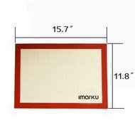 Imarku Silicone Baking Mat Set of 2,Non-Stick,Heat Resistant, Durable Bakeware ,Ideal for Macaron/Pastry/Cookie... N2