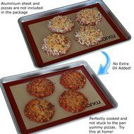 Imarku Silicone Baking Mat Set of 2,Non-Stick,Heat Resistant, Durable Bakeware ,Ideal for Macaron/Pastry/Cookie... N3