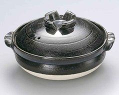 Ruri for 3-4 persons 9.8inch Donabe Japanese Hot pot Green Ceramic Made in Japan