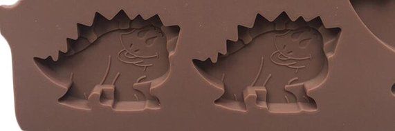 JLHua 5-cavity Large Dinosaur Shape Silicone Cake Candy Soap Decoration Mold Chocolate Ice Cube Tray N2