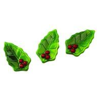 Matfer 380209 Holly Leaves Mold, Clear