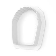 Big Popcorn Cookie Cutter- LARGE - 4 Inches