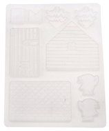 Beauty Clubs 3D House Door DIY Silicone Fondant Mould Cake Decoration Chocolate Cutter Mold