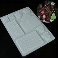 Beauty Clubs 3D House Door DIY Silicone Fondant Mould Cake Decoration Chocolate Cutter Mold N3