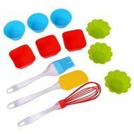 Hoomall 1 Set Baking Kitchen Set Includes Whisk Brush Spreader Muffin Cups(Rom Color) N4