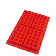 ZJCilected 4 Cavity Non-Stick Silicone Waffle Mold Waffle Cookie Silicone Pan Tray Kitchen Baking Tool
