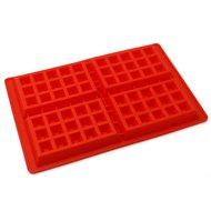 ZJCilected 4 Cavity Non-Stick Silicone Waffle Mold Waffle Cookie Silicone Pan Tray Kitchen Baking Tool N3