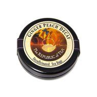 The Republic Of Tea Ginger Peach Black Tea, 50 Tea Bags, Premium Ingredients, Gourmet Longevity Tea N52