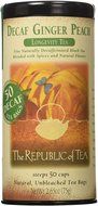 The Republic Of Tea Ginger Peach Black Tea, 50 Tea Bags, Premium Ingredients, Gourmet Longevity Tea N60