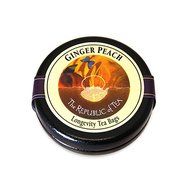The Republic Of Tea Ginger Peach Black Tea, 50 Tea Bags, Premium Ingredients, Gourmet Longevity Tea N61