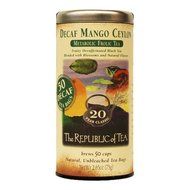 The Republic Of Tea Ginger Peach Black Tea, 50 Tea Bags, Premium Ingredients, Gourmet Longevity Tea N63