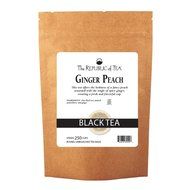 The Republic Of Tea Ginger Peach Black Tea, 50 Tea Bags, Premium Ingredients, Gourmet Longevity Tea N85
