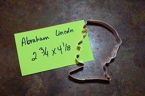 Abraham Lincoln American President Cookie Cutter N2