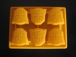NEW TRANSFORMERS AUTOBOTS SILICONE BIRTHDAY CANDY MOLD CAKE PAN PARTY SET OF 2 N4