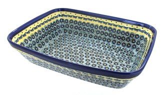 Polish Pottery Renaissance Large Deep Baker