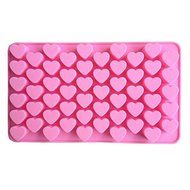 Lautechco&reg; 55 Holes Heart Chocolate Mold Mini Silicone Cake Mold Jelly Pudding Mold Baking DIY Handmade Soap Mold N2
