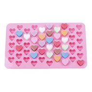 Lautechco&reg; 55 Holes Heart Chocolate Mold Mini Silicone Cake Mold Jelly Pudding Mold Baking DIY Handmade Soap Mold N4