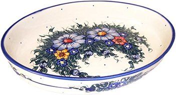 Boleslawiec Stoneware - Polish Pottery Oval Baking Dish - Wild Field