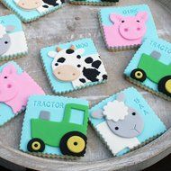 Sweet Elite Tools- Farm Stainless Steel Cookie Cutter Set: Pig, Tractor and Cow By Autumn Carpenter N5