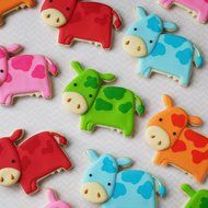Sweet Elite Tools- Farm Stainless Steel Cookie Cutter Set: Pig, Tractor and Cow By Autumn Carpenter N8