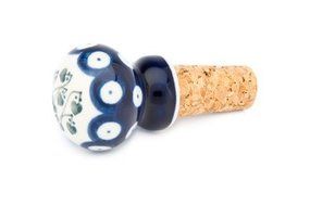 Polish Pottery Alyce Round Wine Cork