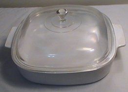 Corning Winter White Frost 2.5 Qt. Casserole (A-10-B) with Lid