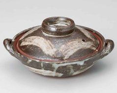 Karatsu for 1-2 persons 7.1inch Donabe Japanese Hot pot Brown Ceramic Made in Japan