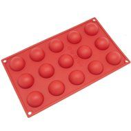 Allforhome(TM) 15 Cavity Mini Half ball Sphere Silicone Cake Baking Pan Muffin Cups Chocolate Ice Cube Tray handmade...