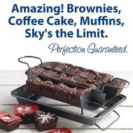 3 Non-Stick Baking Liners Plus Amazing Brownie Pan N3