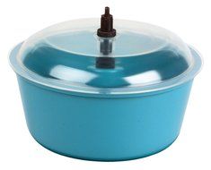 Raytech 23-005 Polyethylene Bowl with Lid, 0.05 cubic feet Capacity, 8" Diameter, For TV-5 Standard Vibratory...