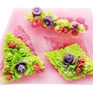 Longzang mini Flowers F0500 Fondant Mold Silicone Sugar mold Craft Molds DIY gumpaste flowers Cake Decorating