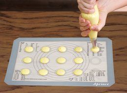 Aprince Silicone Baking Mat Set of 2 (Thick &amp; Large 11 5/8" x 16 1/2") / Non-Stick Cookie Sheet / Non Stick Silicon... N4